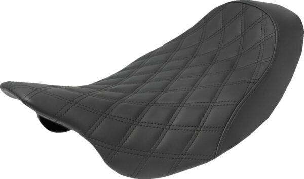 Renegade solo seat - black - lattice stitched - '08-'23 flh