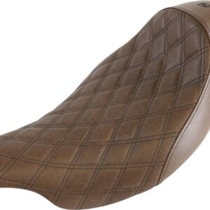 Renegade Solo Seat - Lattice Stitched - Brown - '08-'23 FL