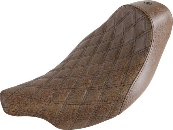 Renegade solo seat - lattice stitched - brown - '08-'23 fl