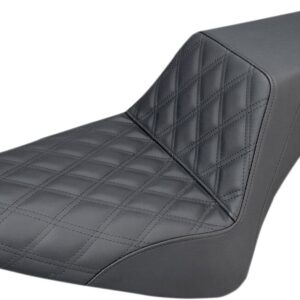 Step-Up Seat - Front Lattice Stitch - Black - FLS