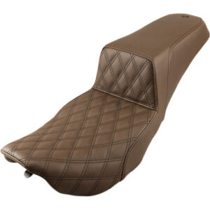 Step-Up Seat - Front Lattice Stitch - Brown