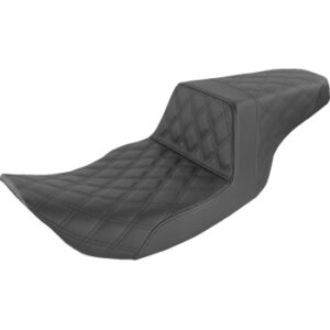 Step-Up Seat - Full Lattice Stitch - Black - FLHR/FLHX