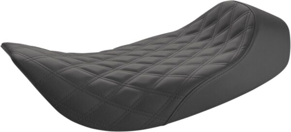 Renegade solo seat - lattice stitched - black - flh '97-'07