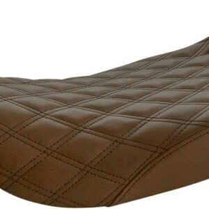 Renegade Solo Seat - Lattice Stitched - Brown - FL '97-'07