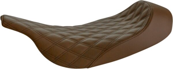 Renegade solo seat - lattice stitched - brown - fl '97-'07