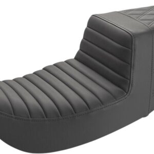 Step-Up Seat - Front Tuck-n-Roll/Rear Lattice Stitch - Black