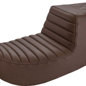 Step-Up Seat - Front Tuck-n-Roll/Rear Lattice Stitch - Brown