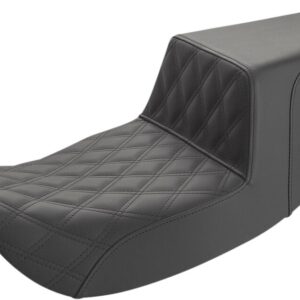 Step-Up Seat - Front Lattice Stitch - Black