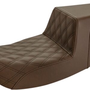 Step-Up Seat - Front Lattice Stitch - Brown