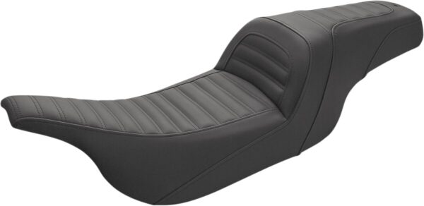 Slim roll & pleat seat - black