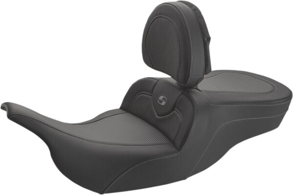 Roadsofa™ carbon fiber seat - with driver backrest - black