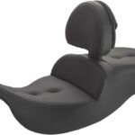 Roadsofa™ Pillow Top Seat - With Backrest - Black