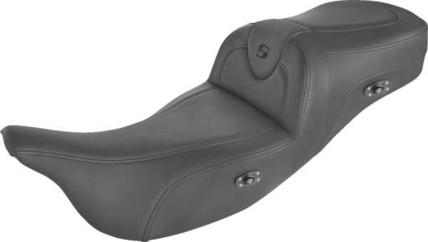 Heated roadsofa™ seat - without backrest - black w/black stitching - trikes