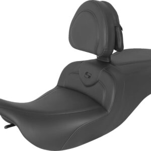 RoadSofa™ Seat - with Backrest - Black w/ Black Stitching