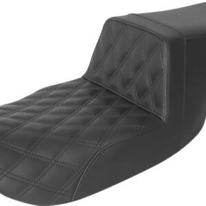 Tour Step-Up Seat - Front Lattice Stitch - Black - FL '97-'07