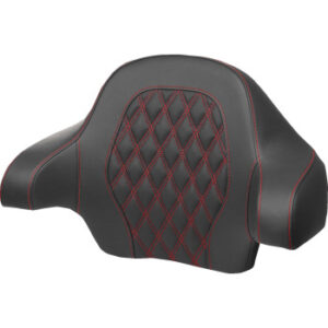 Tour-Pak® Backrest Pad - Lattice Stitch - Red Stitch - FL '14-'24