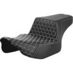 Step-Up Seat - Extended Reach - Front Honeycomb - White Stitch - FL '23-'24