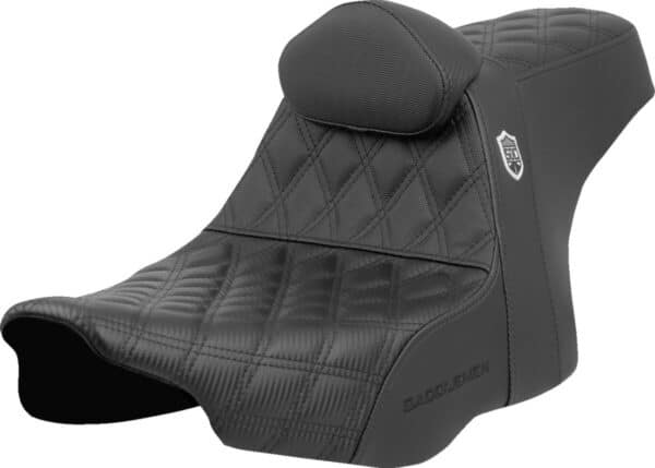 Pro series sdc performance seat - lattice stitch - gripper - w/ backrest - flh/flt '23-'24