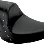 Heels Down Solo Seat - Without Backrest - Studded - Black - FLSTC