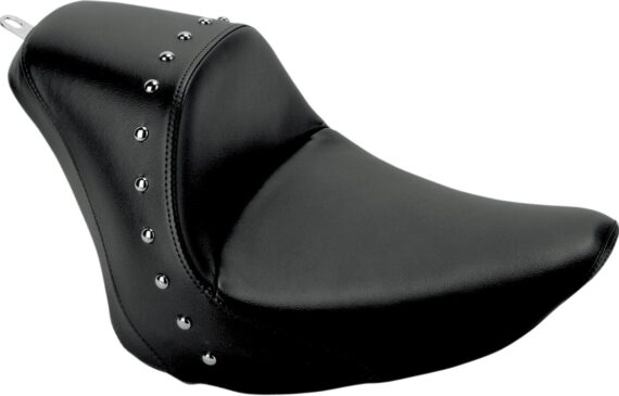 Heels Down Solo Seat - Without Backrest - Studded - Black - FLSTC