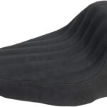 Knuckle Solo Seat - Ribbed - Black - FLSTC
