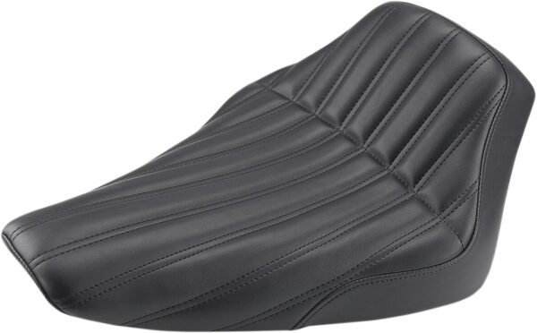 Knuckle Solo Seat - Ribbed - Black - FLS