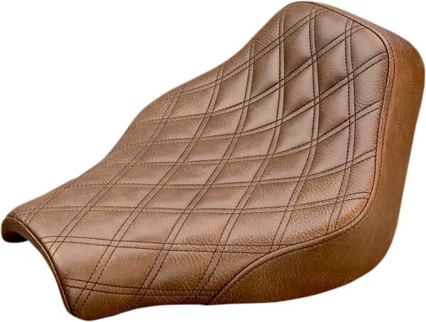Renegade Solo Seat - Lattice Stitched - Brown - FX '18-'20
