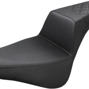 Step-Up Seat - Rear Lattice Stitch - Black