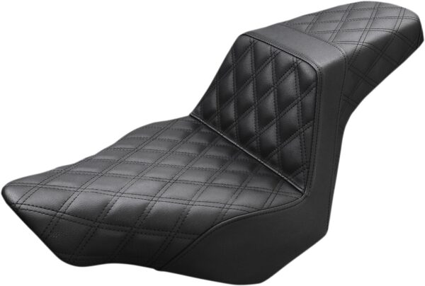 Step-Up Seat - Full Lattice Stitch - Black - FXSB