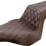Step-Up Seat - Front Lattice Stitch - Brown - FXSB