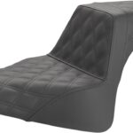Step-Up Seat - Full Lattice Stitch - Black