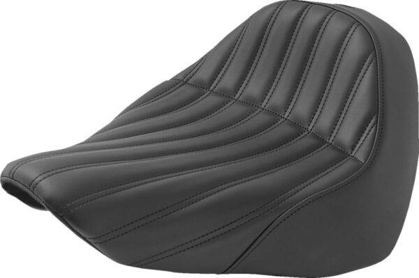 Knuckle Solo Seat - Ribbed - Black - FL/FX '18-'23