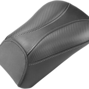 Dominator Pillion Pad - Standard Reach - Black w/ Gray Stitching