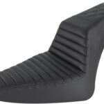 Step-Up Seat - Front Tuck-n-Roll/Rear Lattice Stitch - Black
