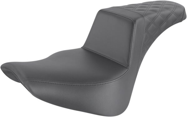 Step-Up Seat - Rear Lattice Stitch - Black