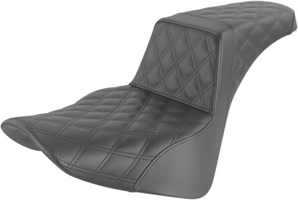 Step-Up Seat - Full Lattice Stitch - Black