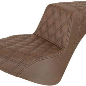 Step-Up Seat - Full Lattice Stitch - Brown