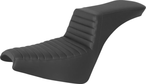 Step-up seat - front tuck-n-roll - black