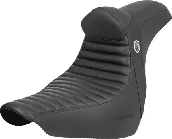 Pro Series SDC Performance Seat - w/ Backrest - Tuck-n-Roll/Carbon Fiber - Gripper - FLSB/FX '18-'24