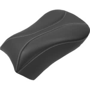 Dominator Pillion Pad - Standard Reach - Black w/ Gray Stitching