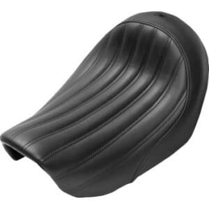 Knuckle Solo Seat - Ribbed - Black - Dyna