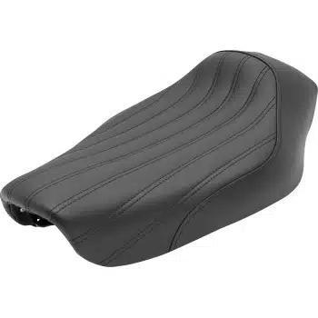 Knuckle solo seat - ribbed - black - fxd '04-'05