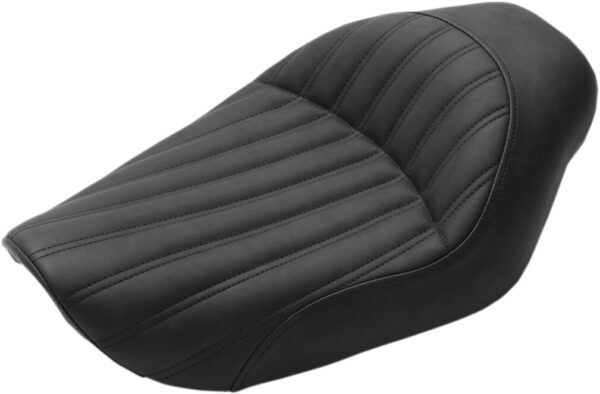 Knuckle Solo Seat - Ribbed - Black - FXD '96-'03