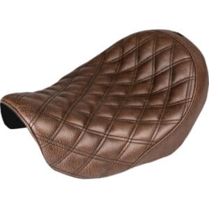 Renegade Solo Seat - Lattice Stitched - Brown - Dyna '04-'05