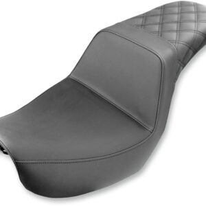 Step-Up Seat - Rear Lattice Stitched - Black - Dyna