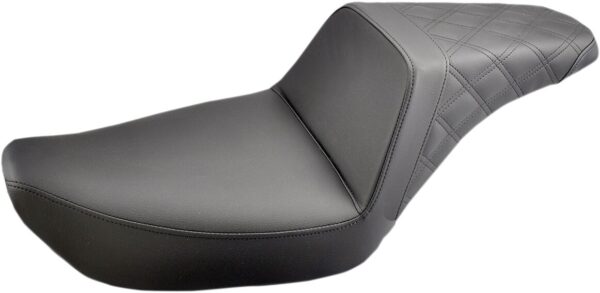 Step-Up Seat - Rear Lattice Stitched - Black - FXD