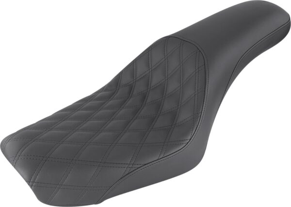 Profiler seat - front lattice/rear smooth - black - fxdwg '04-'05