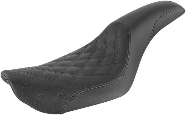 Profiler seat - front lattice/rear smooth - black - fxd '96-'03