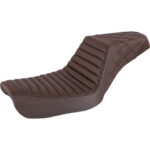 Step-Up Seat - Front Tuck-n-Roll/Rear Lattice Stitch - Brown - FXD