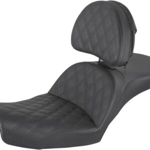 Explorer Seat - Lattice Stitched - Backrest - Dyna '96-'03